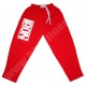 Kulturistické tepláky hardliner® - "IRON" logo RED